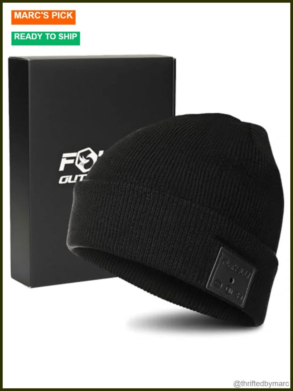 Bluetooth Beanie Hat with 15-Hour Battery, Built-in Mic, Washable